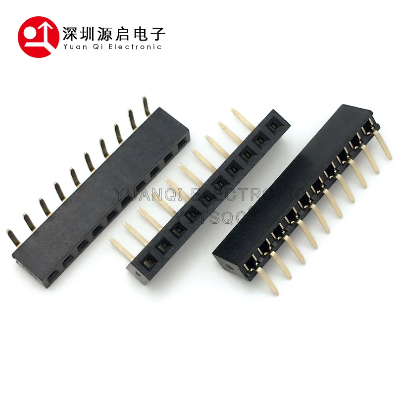 10PCS 1X/2/3/4/5/6/8/10/40 PIN R/A Single Row Right Angle FEMALE PIN HEADER 2.0MM PITCH Strip Connector Socket 7p/9p/15p/20p/40p