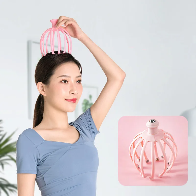 

Head Scalp Massage Claw Neck Massage Roller Magnetic Ball Relax Hair Care Stress Relax Body Head Massage Health Care Beauty Tool