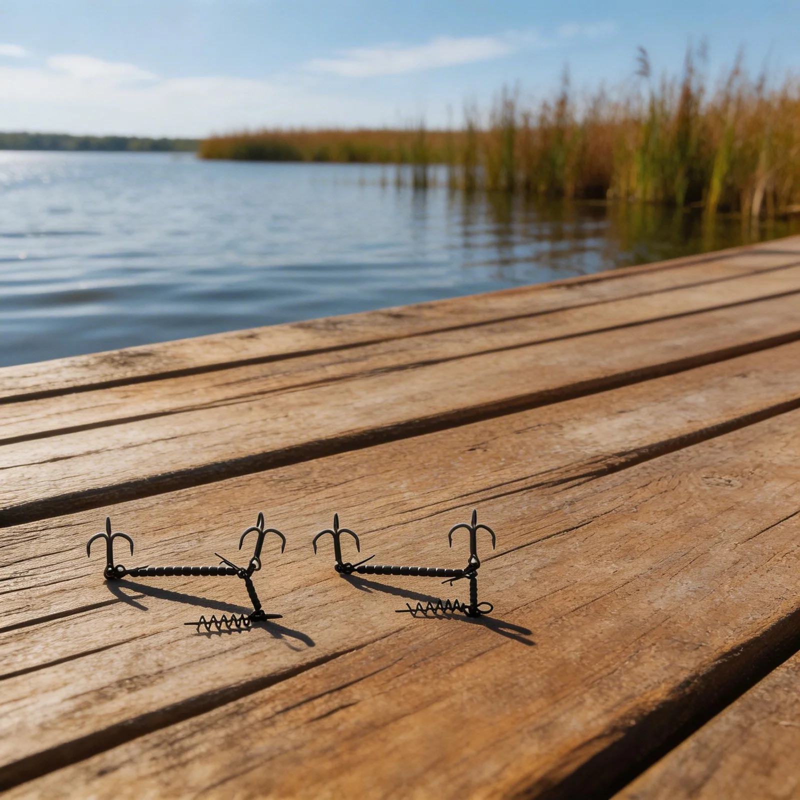 Fishing Rig Hook with Treble Barbed Corkscrew Design for Pike Stinger 2/3pcs Stainless Steel Hooks for Effective Fishing
