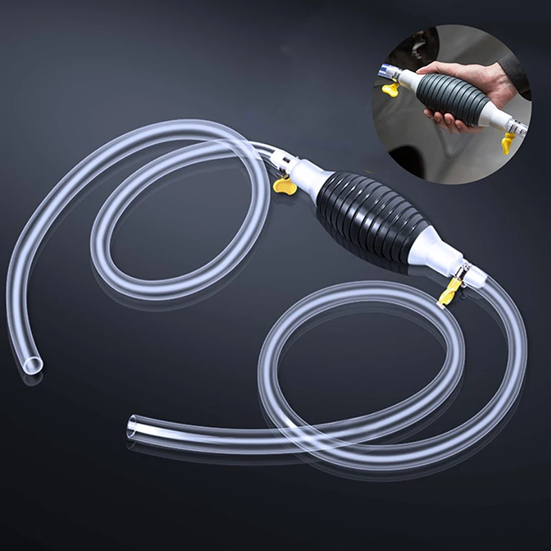

Durable For Liquid Petrol Tuning Fuel Pump Universal Car Fuel Pump Kit DIY Cut Pipe Manual Hand Suction Pipe Pumping