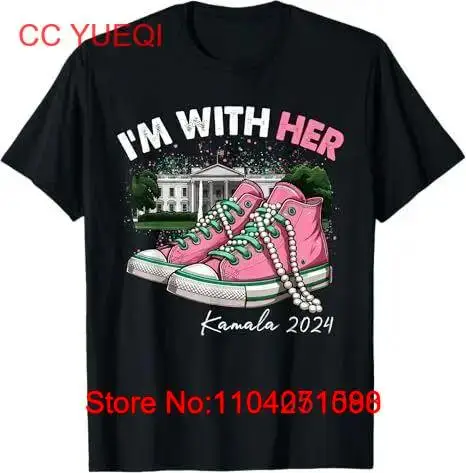 I'm With Her Kamala Pink Chucks and Pearls Kamala 2024 T-Shirt