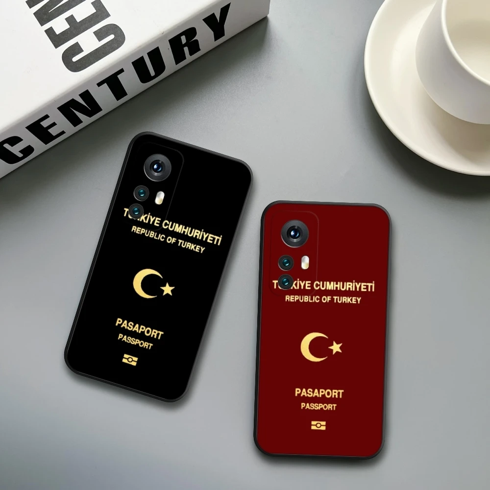 Turkey Passport  Phone Case For Xiaomi 14 Ultra 13 12 11 T Lite Redmi Note 13 12 11 10 C Pro plus A 5G Covers