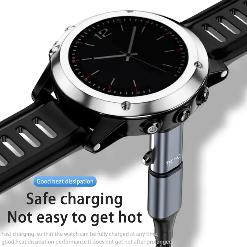 For Garmin Fenix 7 7X 5S 6 6X 6S PRO Type-C Charger Smartwatch Charger Adapter for Garmin Charging Cable Adapter Converter