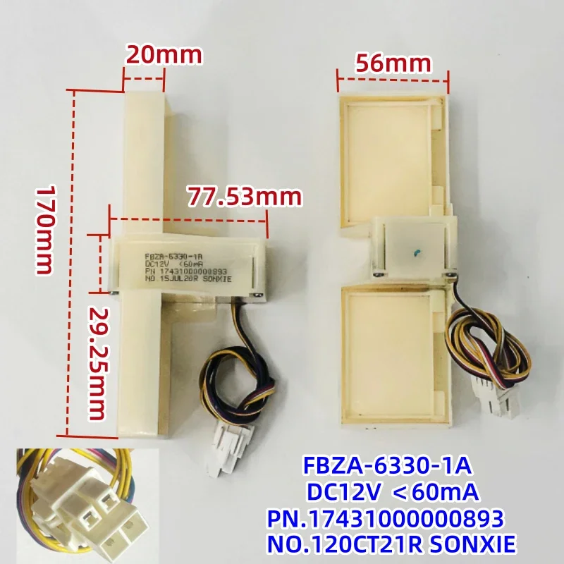 FBZA-6330-1A for Midea refrigerator electric damper accessories BCD-221W220WP3CX B15184.4-6