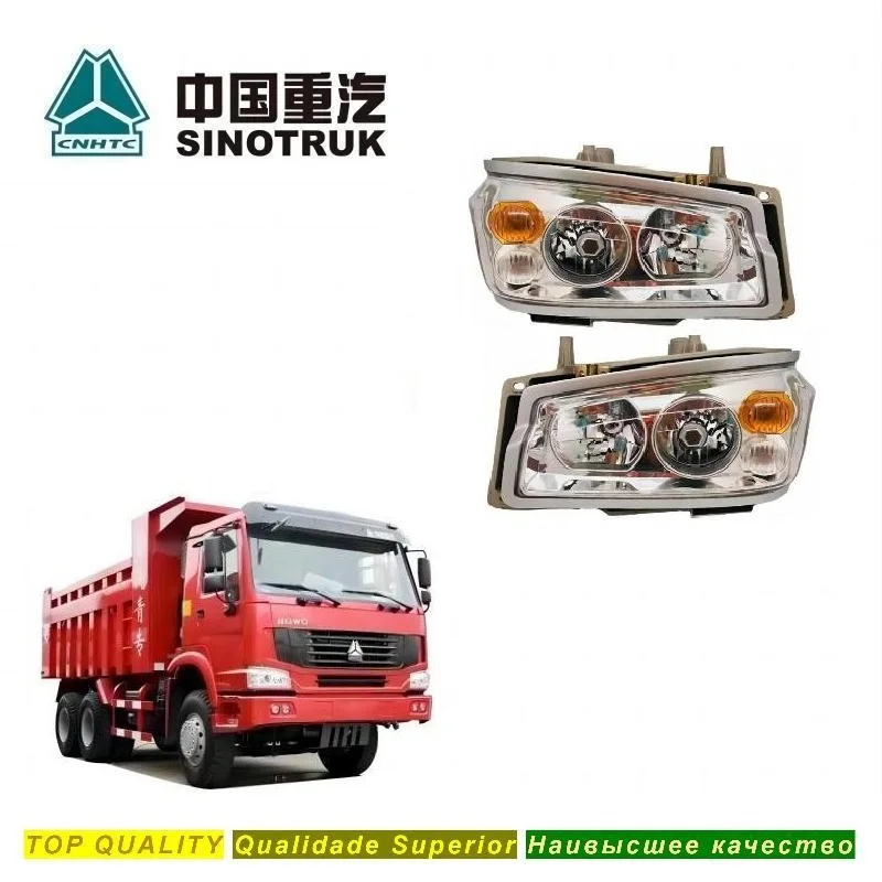 

HOWO Truck 2011 Model High Quality Left and Right Headlight Head Lamp Front Lamp Assembly with HOWO PART WG9719720001/2