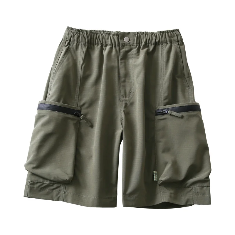 

Летние Новые мужские повседневные 5-точечные Походные штаны уличные треккинговые спортивные свободные шорты с накладными карманами и эластичным поясом для инструментов