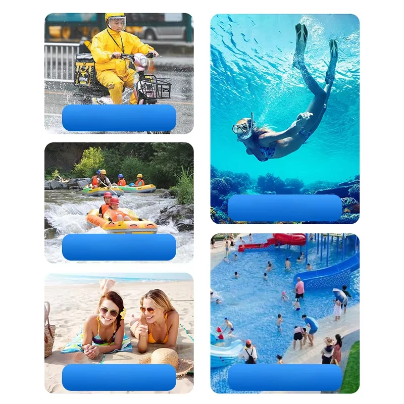 Waterproof swimming bag for skiing, drifting, diving, shoulder bag, waist bag, underwater phone bag, beach swimming protection image 3