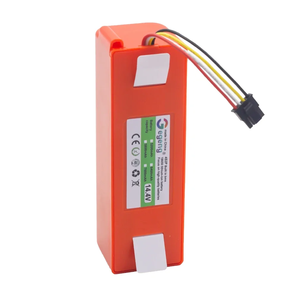 Imagem -06 - Acessórios de Aspirador para Xiaomi mi Robot Bateria Li-ion 14.4v 7000mah Sdjqr01rr Sdjqr02rr Sdjqr03rre35 Xiaomi C10 E20 E35