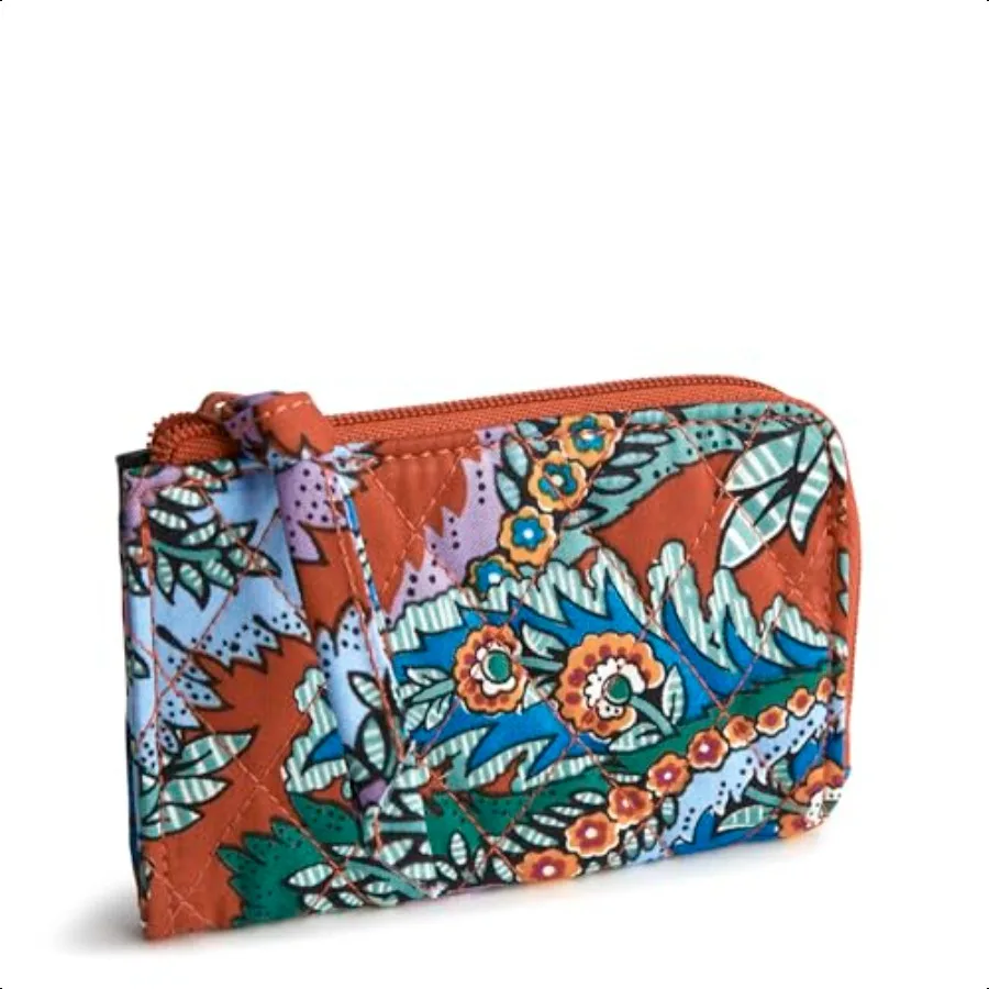 

Women's Zip Card Pouch Cotton Gabardine ID Case