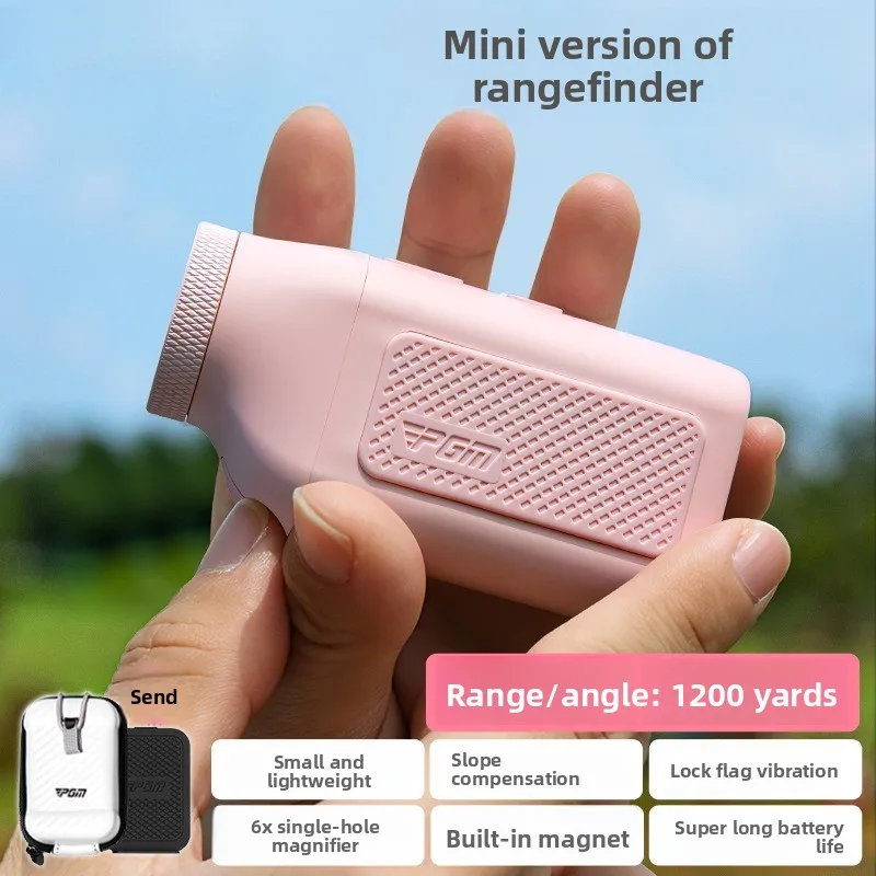 Golf Rangefinder Men's and Women's Mini Pocket Edition Slope Compensation High Precision Mini Magnetic Rangefinder None