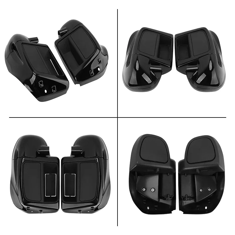 Lower Vented Leg Fairing Glove Box Black Motorcycle Parts For Harley Touring Street Glide Road King Electra Ultra 2014-2023