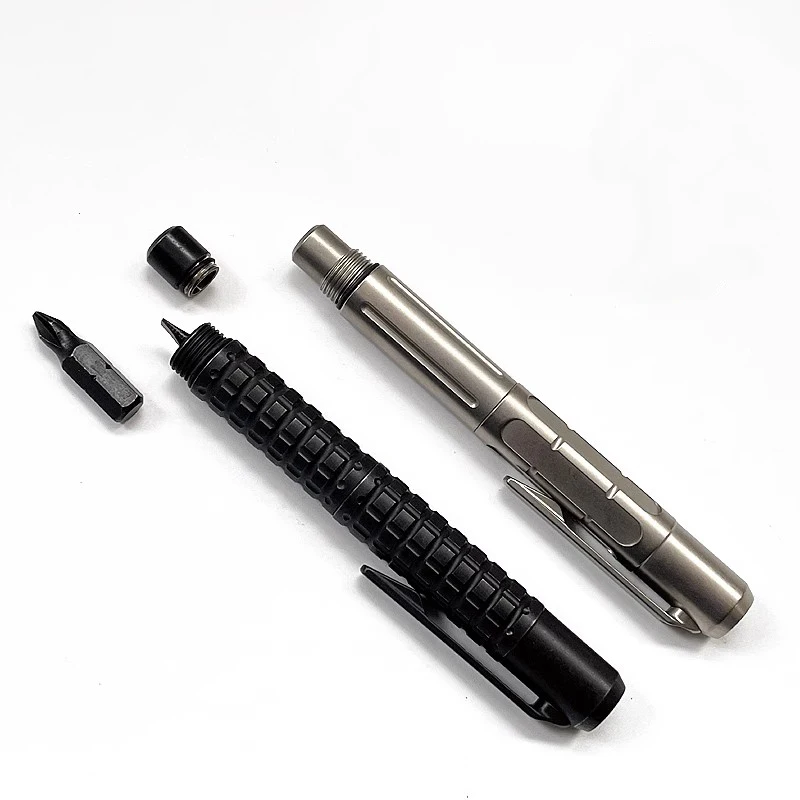 Titanium Alloy EDC Signature Pen With Writing Multi-functional Portable Screwdriver Tools Pen Ball Point Pen