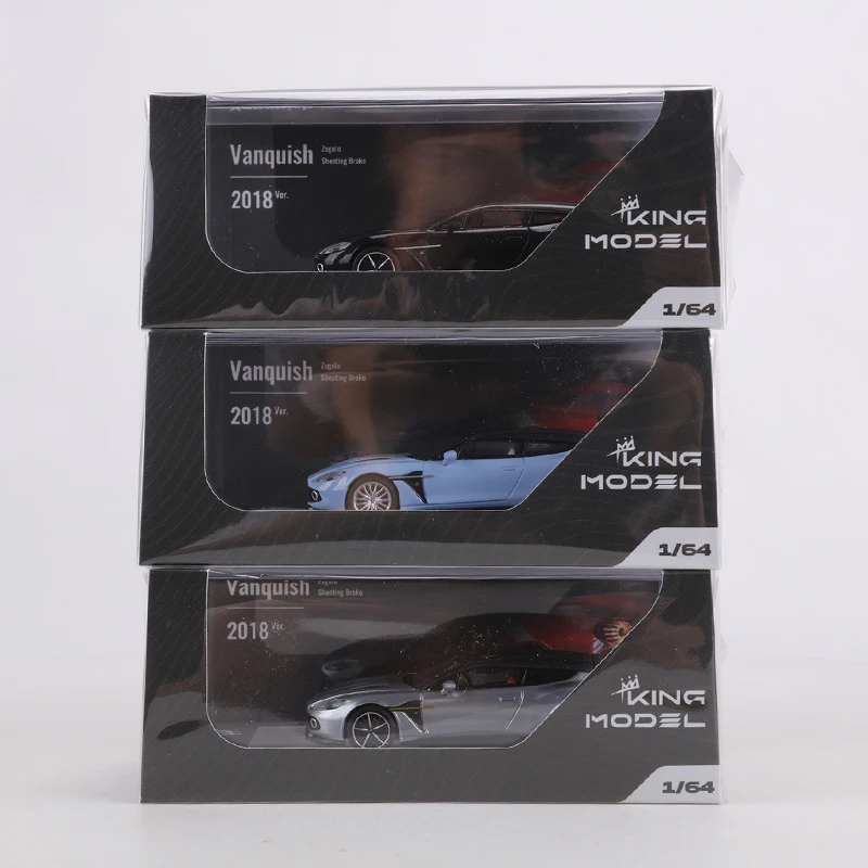 Diecast 1:64 Scale KING MODEL Aston Martin Vanquish Zagato Shooting Alloy Car Model
