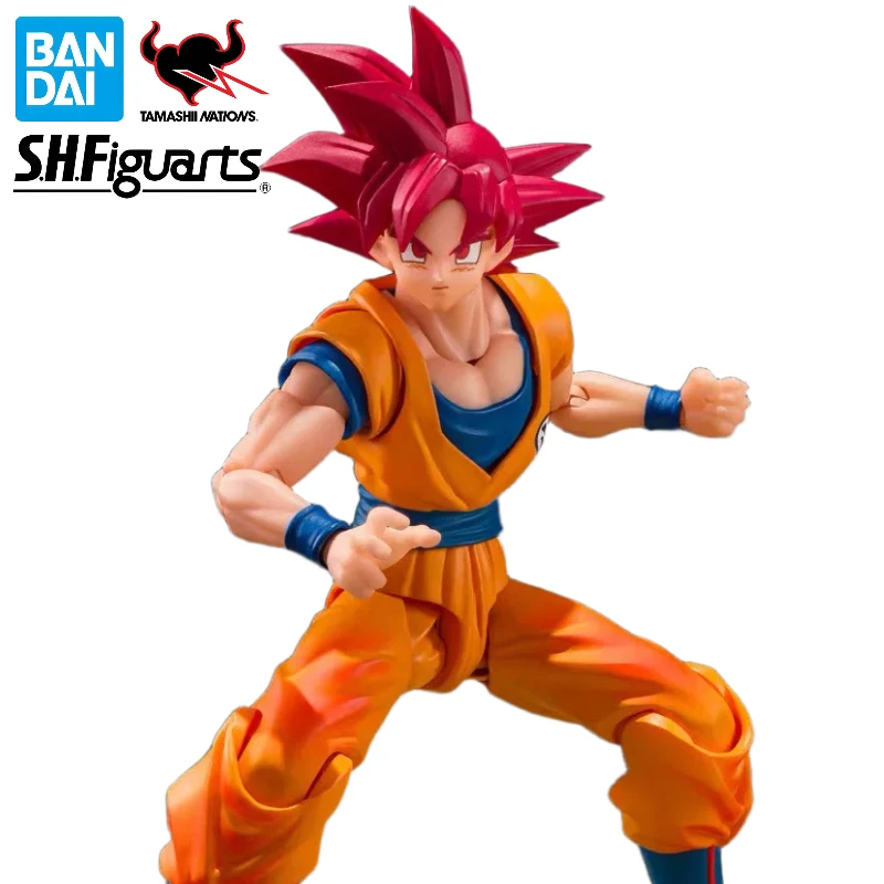 Original Bandai SH Figuarts Dragon Ball Super Super Saiyan God Son Goku 3.0 New Body Figure 14.5cm In Stock