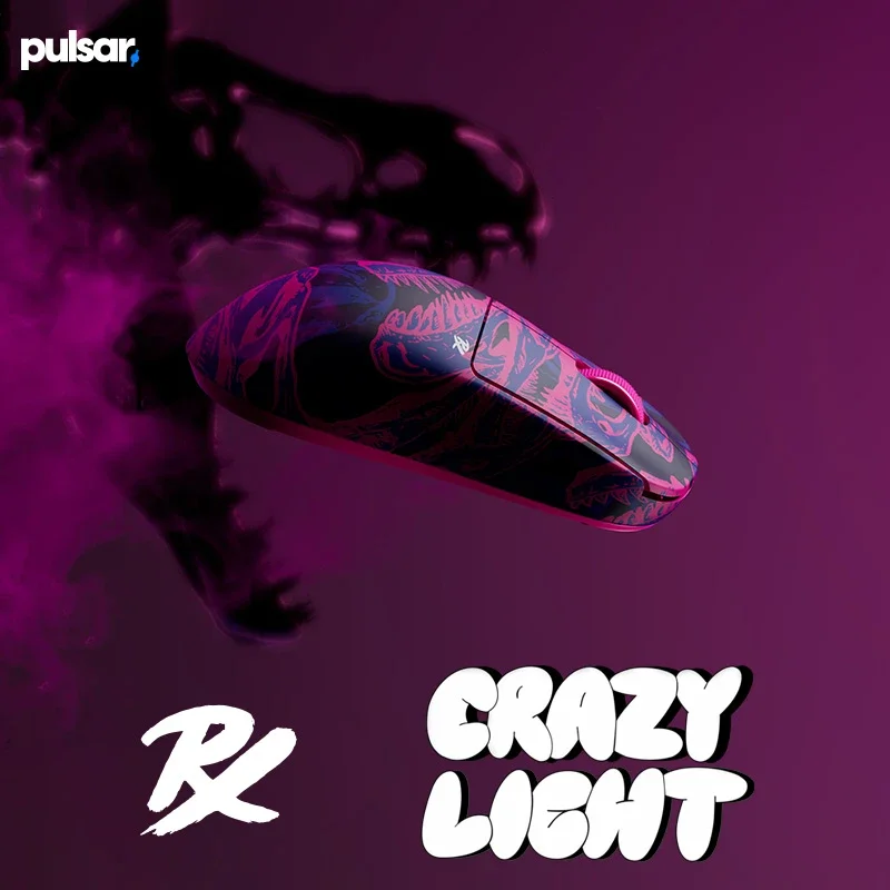 Pulsar X2 CrazyLight X2CL Mouse Dual Mode Wireless Mouse 8000Hz  Polling Rate XS-1 Sensor Gaming Mouse Lightweight PC Accessory