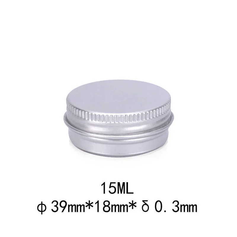 5g 10g 15g 20g 30g 40g 50g 60g 80g 100g 50 Stuks Zwart Aluminium Tin Potten Met Venster Lippenbalsem Container Lege Kaars Potten Metalen Containers Thee Blikjes verpakking