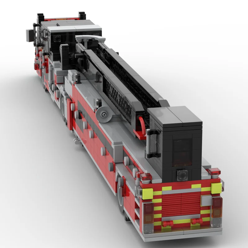 مكافحة الحرائق Moc قوالب بناء سرعة الحارث سلم نموذج التكنولوجيا وحدات كتل هدايا عيد الميلاد اللعب لتقوم بها بنفسك الجمعية #5