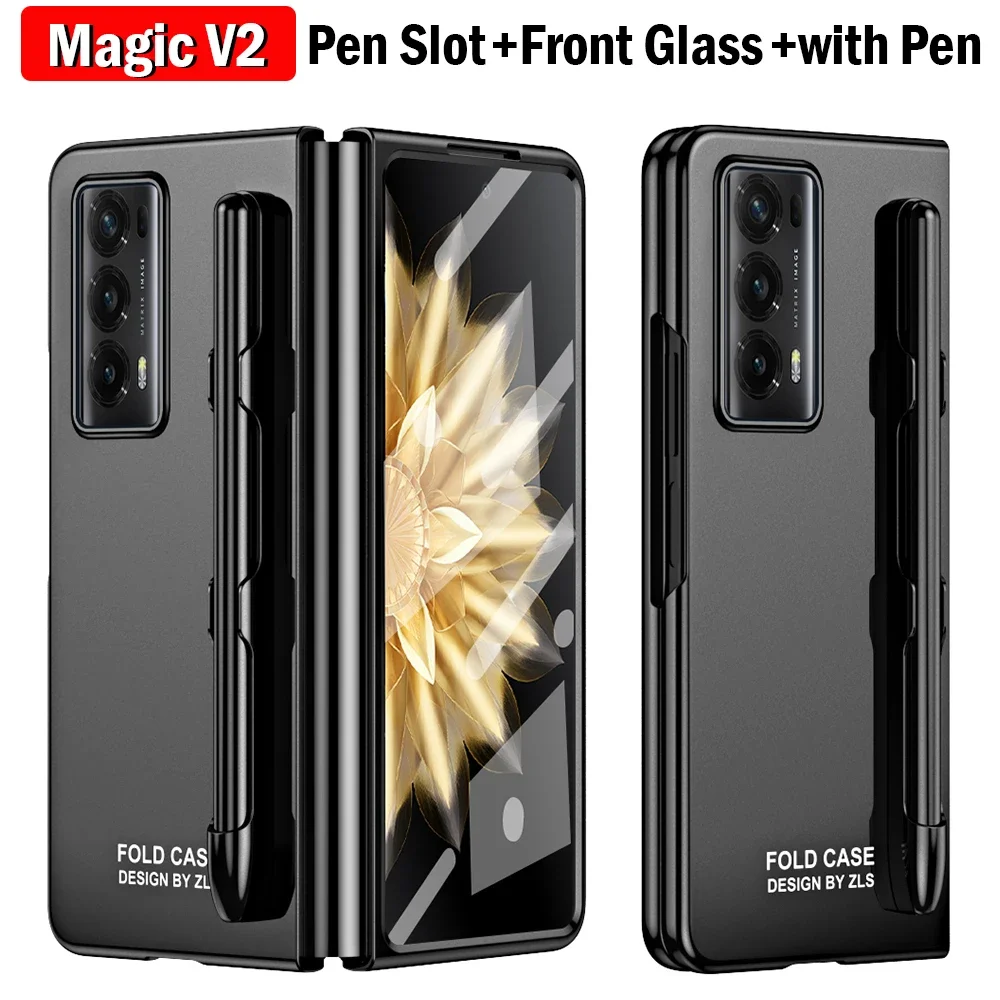 with Touch Pen Slot Capa for Honor Magic V2 Case Pen Slot Front