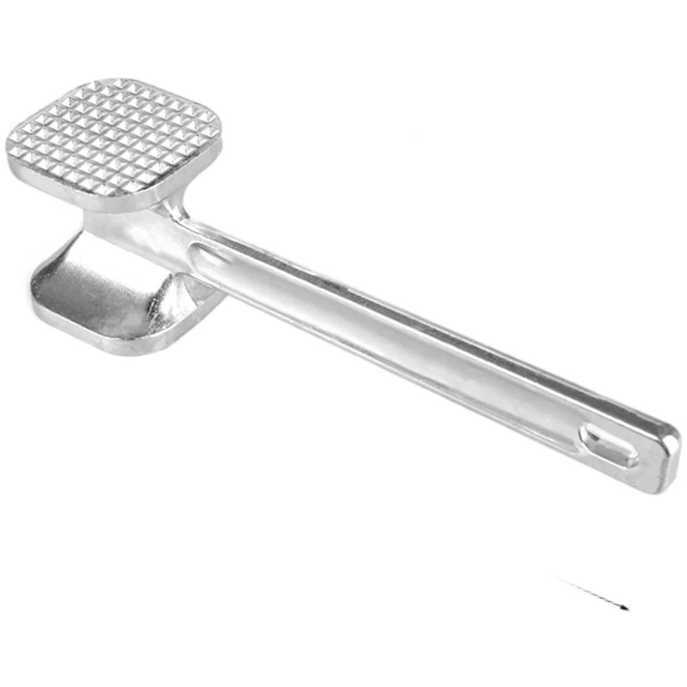 Stainless Steel Meat Mallet for Tenderizing Steak Poultry Chicken Cutlets with Dual Sided Flat and Textured Hammer Head
