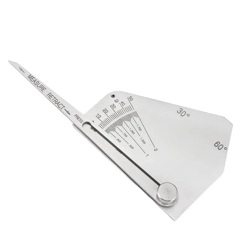 A93E-Skew-T Fillet Weld Gauge Gage Checking Angle Of Vertical Member Weld Acute-Side Obtuse Side Welding Inspection