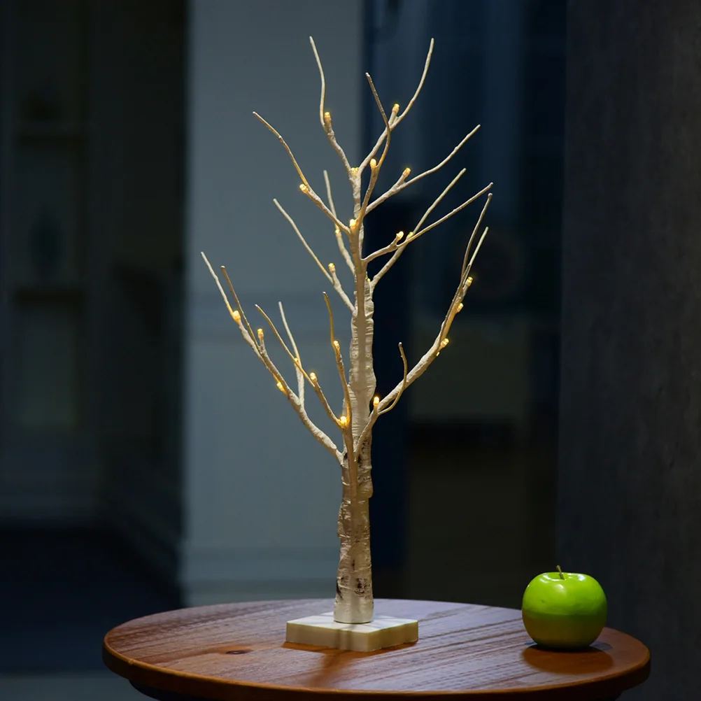 

Decorative Birch Tree Light 24 Leds Flexible Bendable Branches for Home Living Room Bedroom Christmas Party Decoration