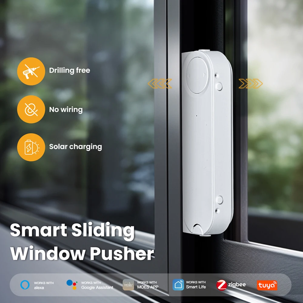 Smart Tuya Zigbee Electric Curtain Shutter Motor ricarica solare APP Control scorrevole Window Pusher per Alexa Google Assistant