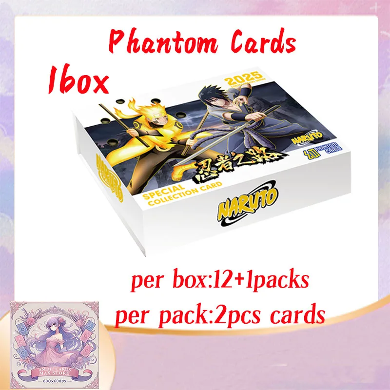 

2025 Newest Phantom Card Naruto Road Strength Card Sasuke Kakashi Uchiha Tsunade Rare Collection Character Cards Kids Toy Gift