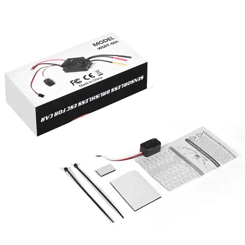 NEEBRC 45A 60A Brushless ESC Waterproof Dustproof T/XT60 2-3S for 1/10 RC Car Crawler Monster Buggy Off-road on-road Wltoys WPL