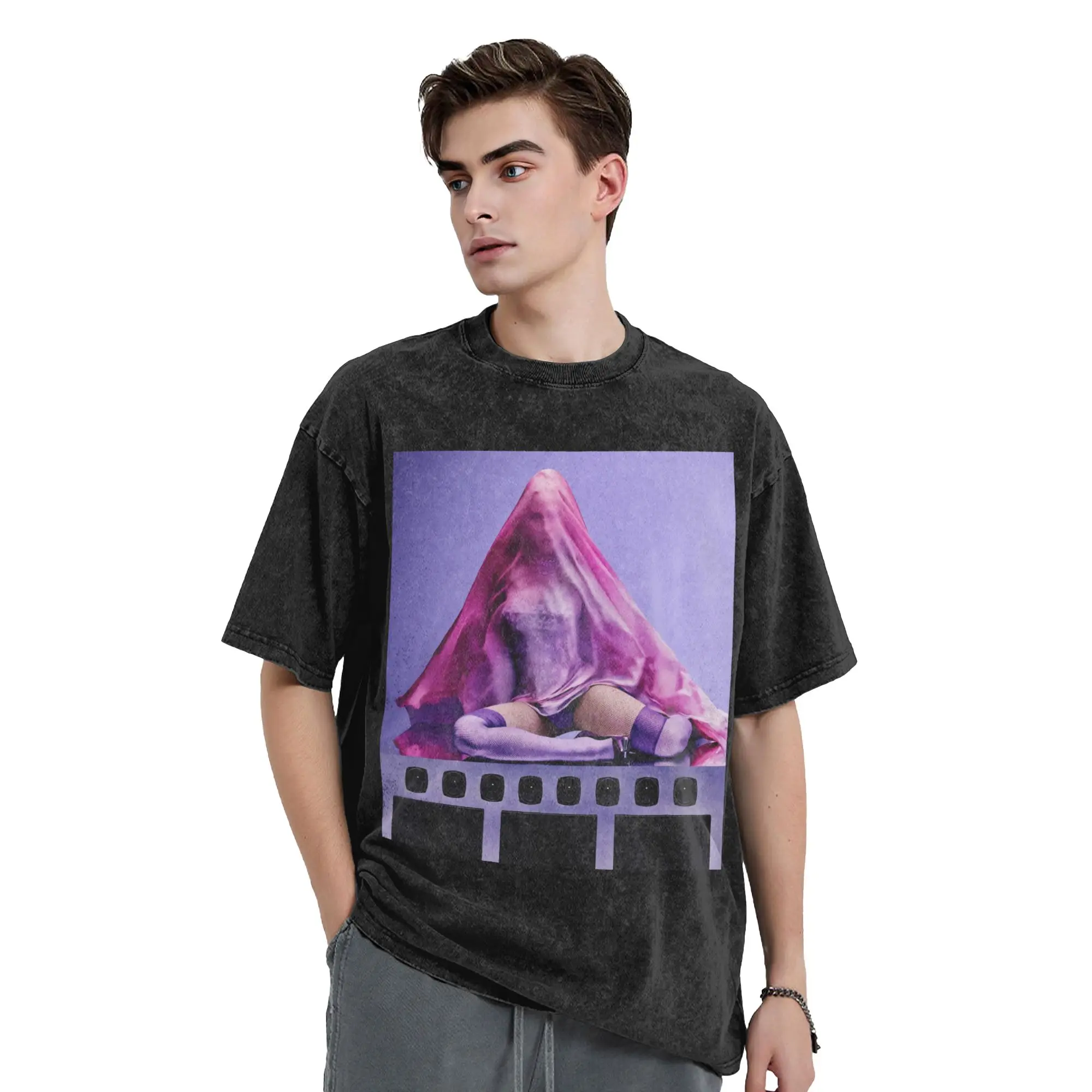 M-Madonna Confessions II Singer Washed T Shirts Streetwear Vintage T-Shirts  Tee Shirt Short Sleeve Harajuku Printed