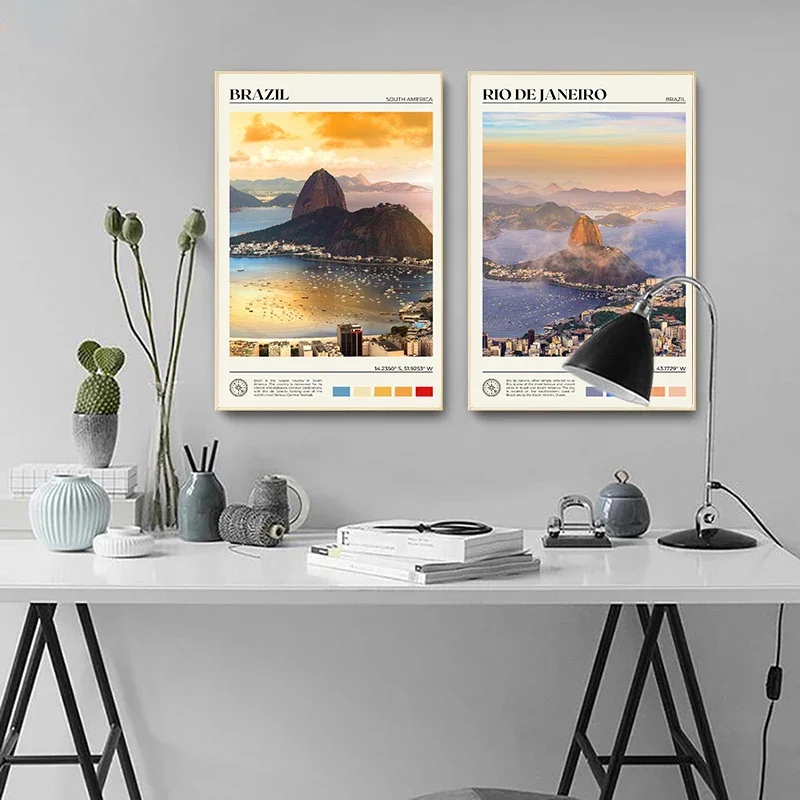 Póster de paisaje de viaje de Bolivia, Venezuela, Patagónia, Sudamérica, pintura en lienzo, fotografía, arte de pared, imagen, decoración para oficina y hogar