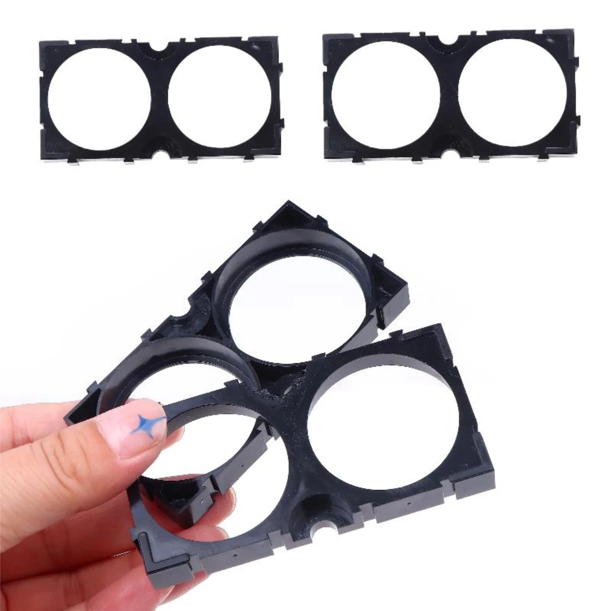 

2/5Pcs Fire-proof Cylindrical Battery Cell Connection 40135 Lithium Battery Bracket Fixed Combination With Splicing Buckle