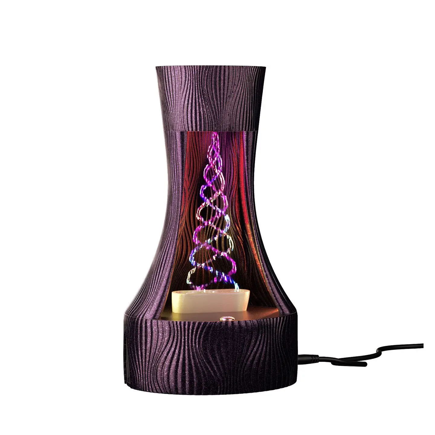 Colorful Anti-Gravity Fountain Lamp Creative Waterfall Romantic Decorative Atmosphere Desktop Tech-Inspired Ornamental Lamp