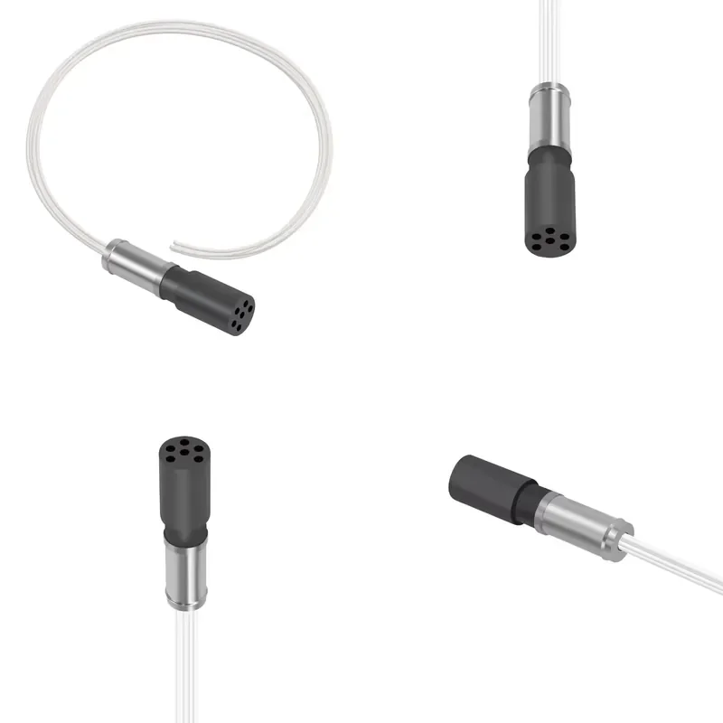 MCPB0F5-8FSS Female Micro Circular Pressure Balanced Oil Filled Stainless Steel Connector Electrical Cable Connectors