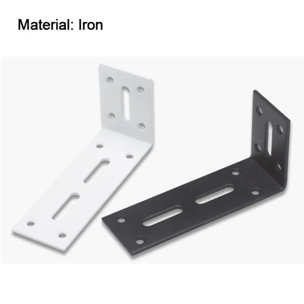 Suporte de canto de aço inoxidável/ferro, montagem na parede, economia de espaço, suporte de fixação útil e durável, hardware de suporte de prateleira