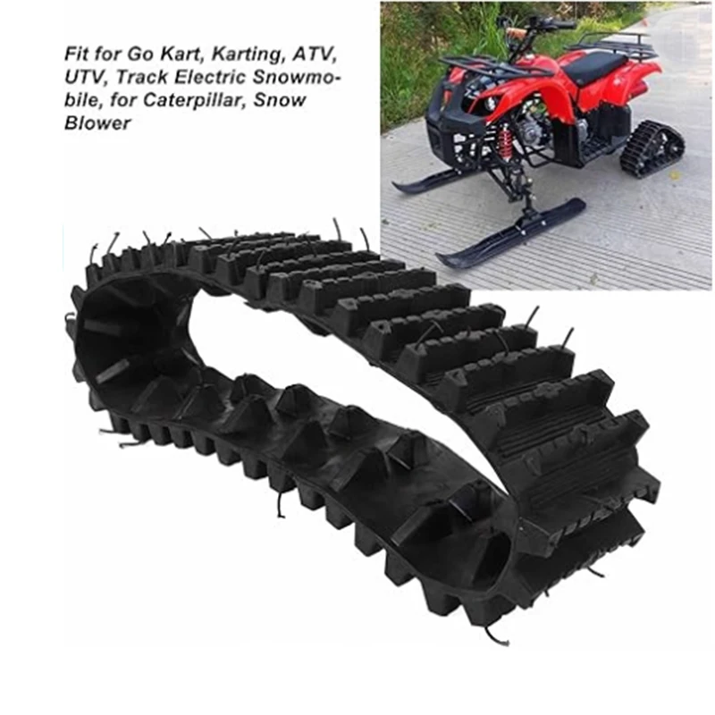 Rubber Track Caterpillar Tracks For ATV Go Kart UTV Buggy Snow Blower Sand Snowmobile Quad Dirt Bike Wheels Accessories