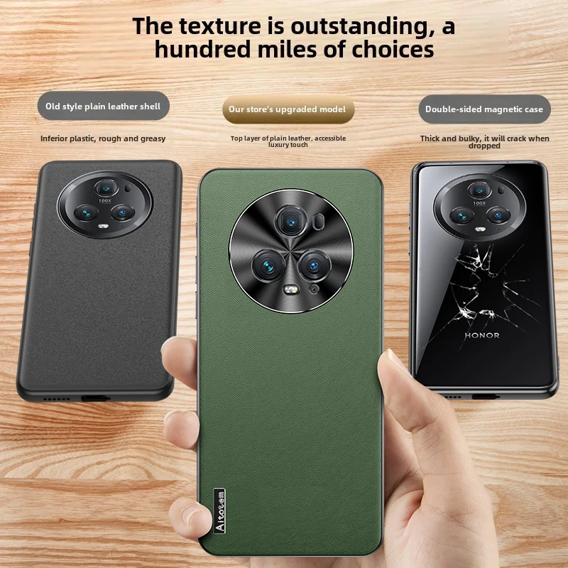 حافظة هاتف جلدية من السيليكون الناعم غطاء خلفي لهاتف Honor Magic4 7 5 6 Pro مقاوم للصدمات ومضاد للسقوط حافظات حماية عدسة معدنية فاخرة