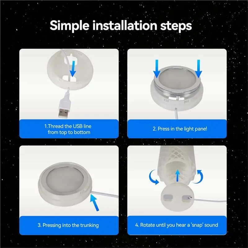 ABGR-5Sets DIY Hardware Models Parts For Led Lamp Kit, RGB 16 Colors 3D Printer Light Multicolor For Led Light Components