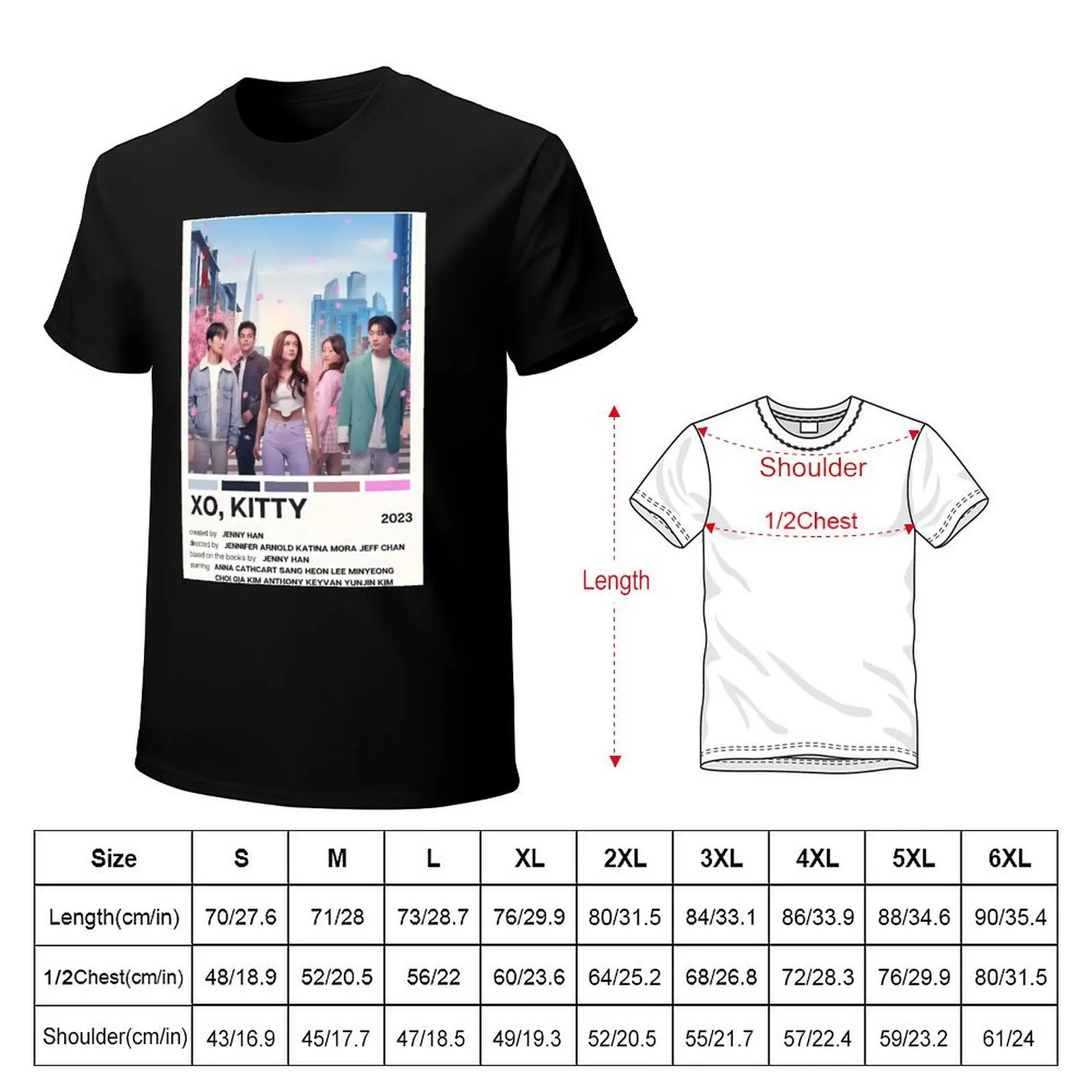 Xo, Kitty (2023) T-Shirt summer tops quick drying mens graphic t-shirts funny