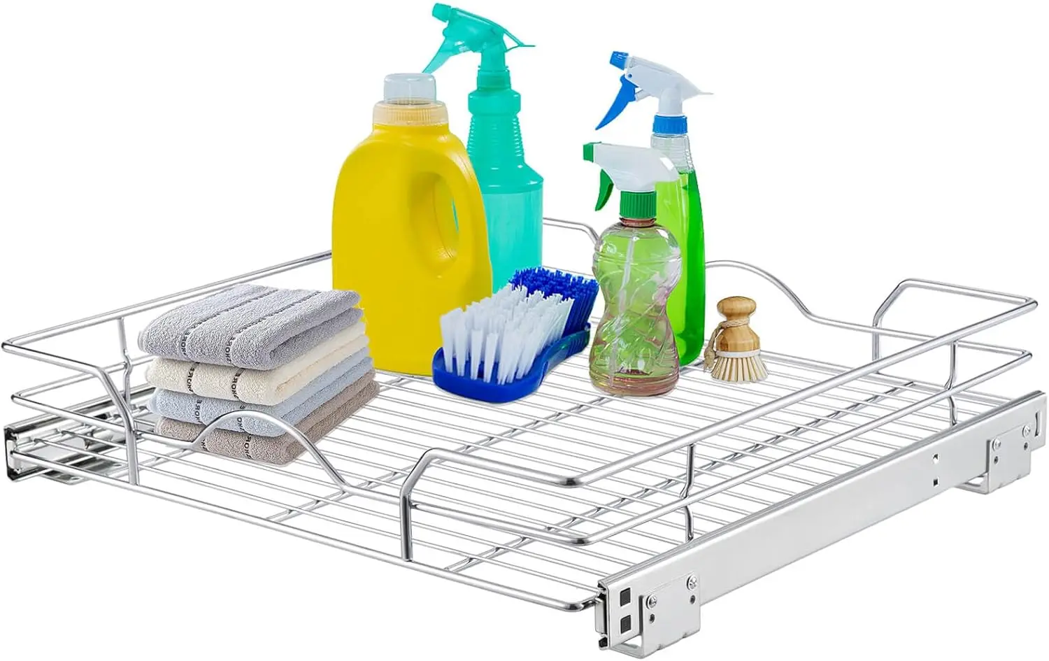 

Pull Out Cabinet Organizer (14.75" W x 17" D), Pull out Drawers, Cabinet Pull Out Shelves for Base Cabinet Organization in Ki