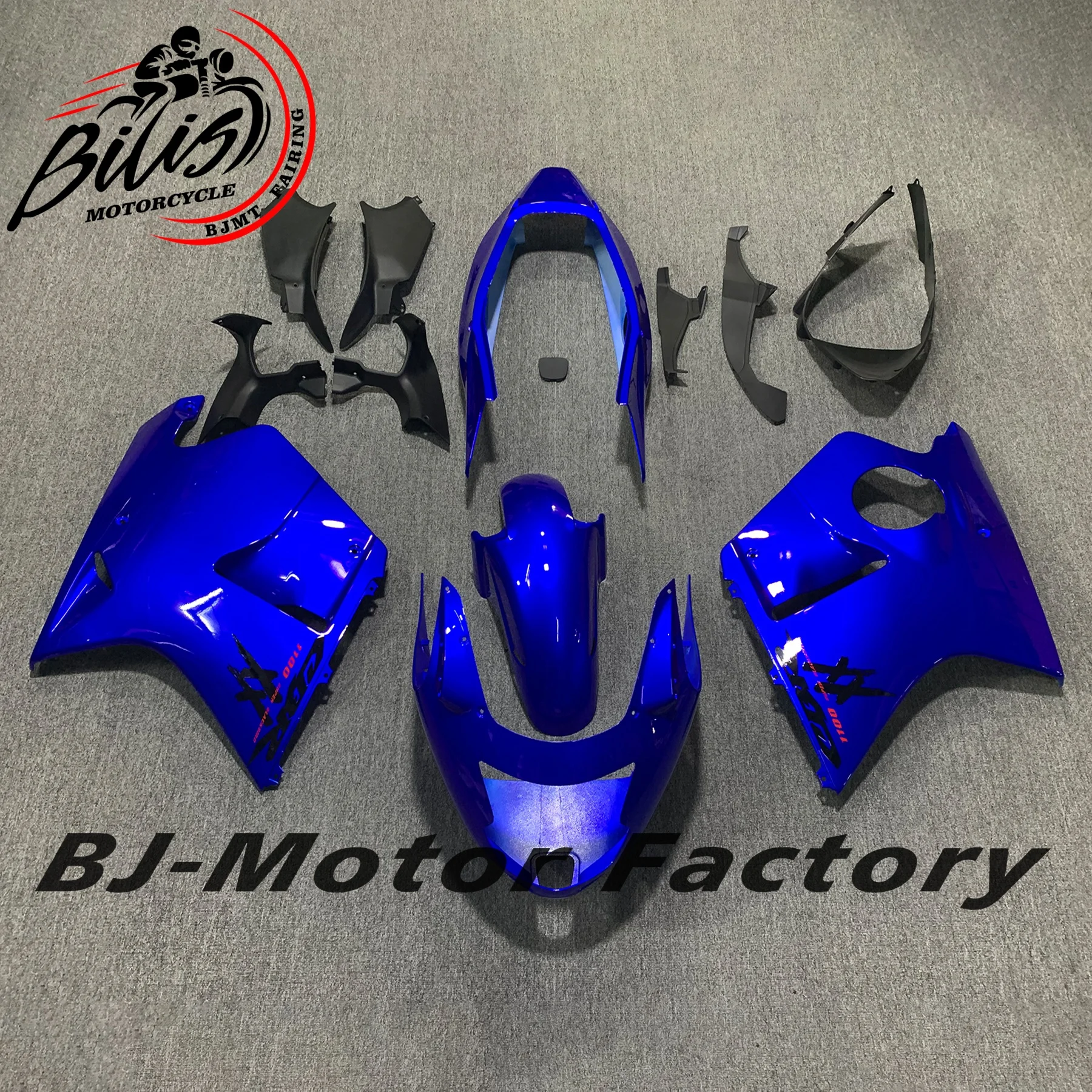 دراجة نارية كاملة الهدايا المجمعة لهوندا CBR1100XX 1996-2006 2007 ABS غطاء حقن هيكل السيارة القلنسوة الأسود