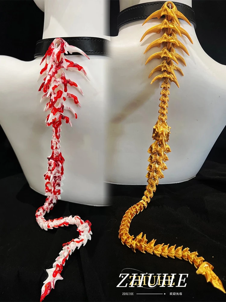 

ZHUHE The New Gothic Style Of The Spine Necklace Is Suitable For Men's And Women's Jewelry Accessories And Party Gifts