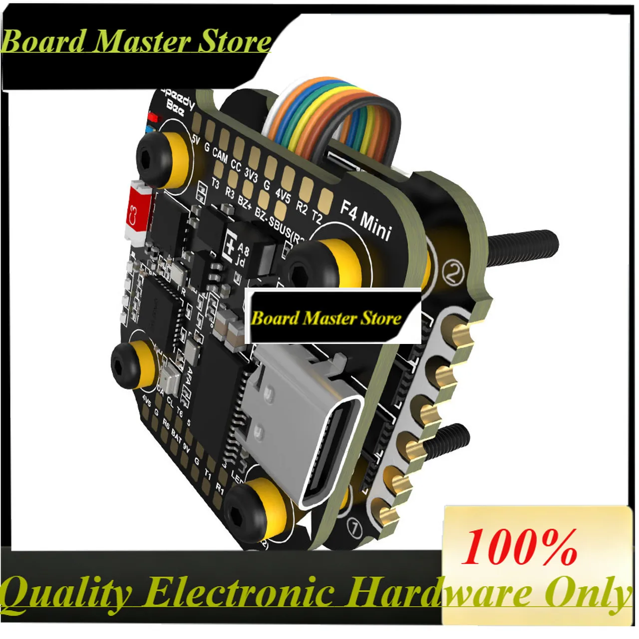 BoMasMSpeedyBee F405 Mini Flight Controller 4-in-1 ESC BLS 35A Mini V2 20x20 For RC FPV Racing Drone - Miniature Drone Technolog