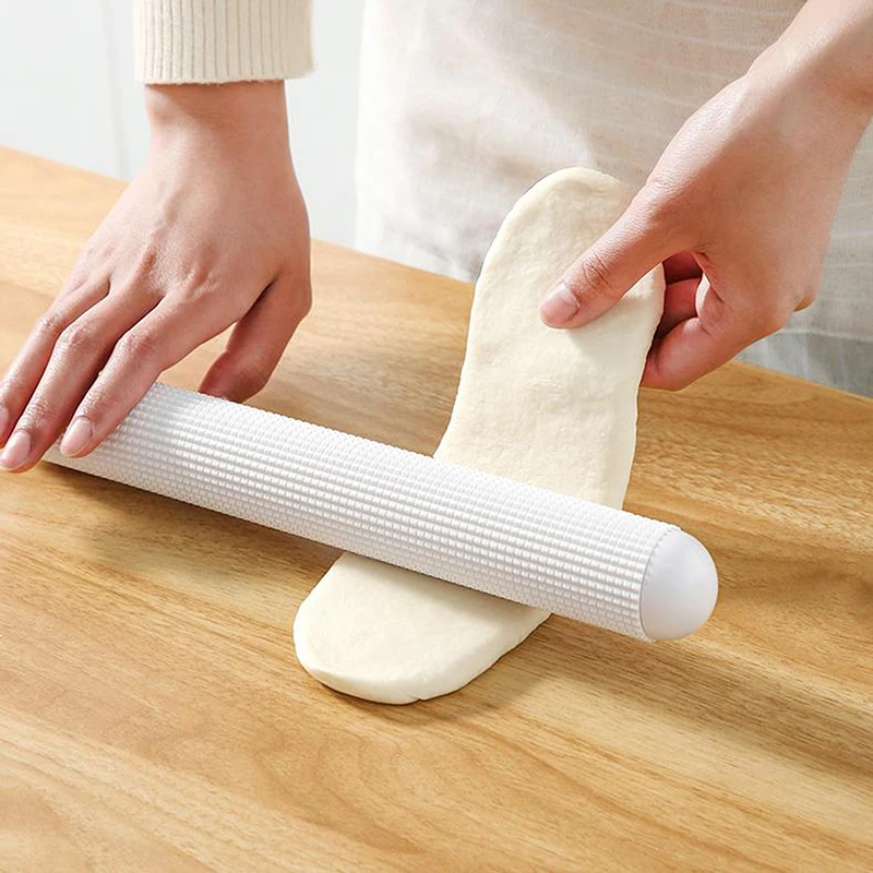 1Pc ABS Rolling Pin Non-Stick Floating Point Rolling Noodle Stick Dumpling Skin Household Kitchen Baking Tool