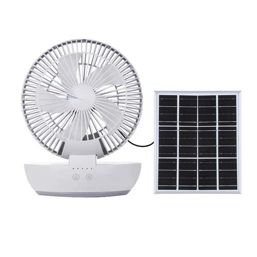 

Solar Fan Night Light Table Top Type Household USB Phone Rechargeable Battery Fan Dropshiping