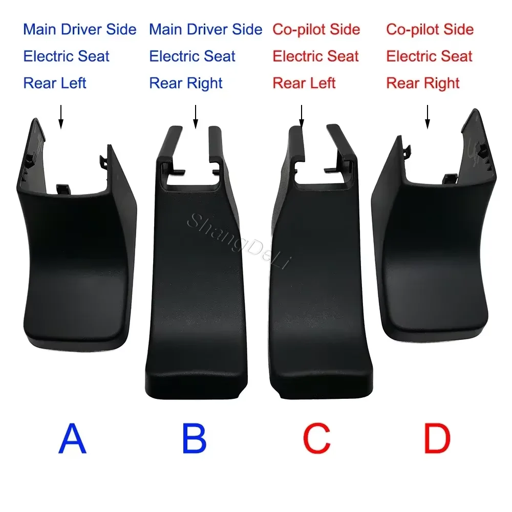 4Pcs/set Covers Front Seat Rear Foot Trim Cover Rear Base Screw Cover for Mitsubishi Outlander