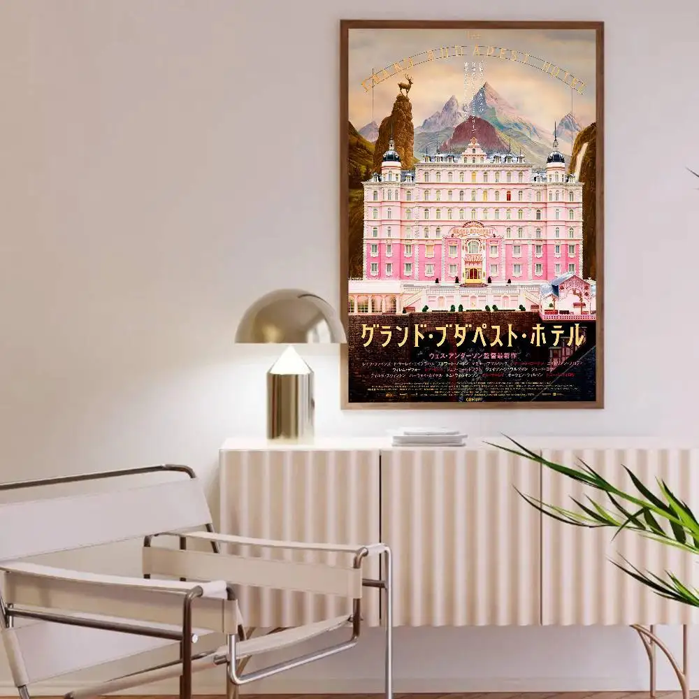 ملصق فندق The Grand Budapest ملصق فني ذاتي اللصق مقاوم للماء ملصق ورق مقهى بار ديكور جدران الغرفة #5