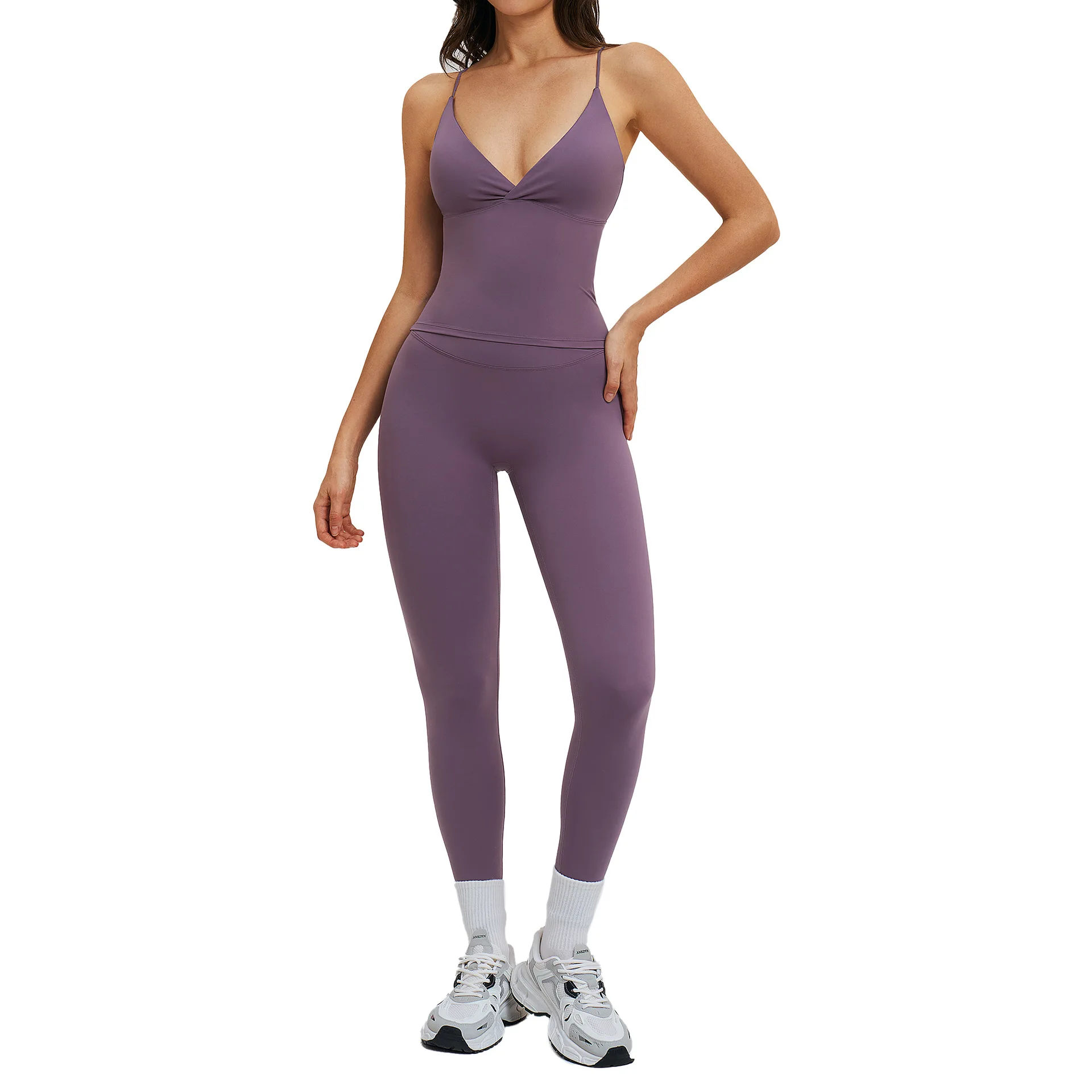 

Maxdutti Tight-fitting Sports Set With Back Design For Running, Casual Outdoor Cycling, And Yoga New Two Piece Set Women's