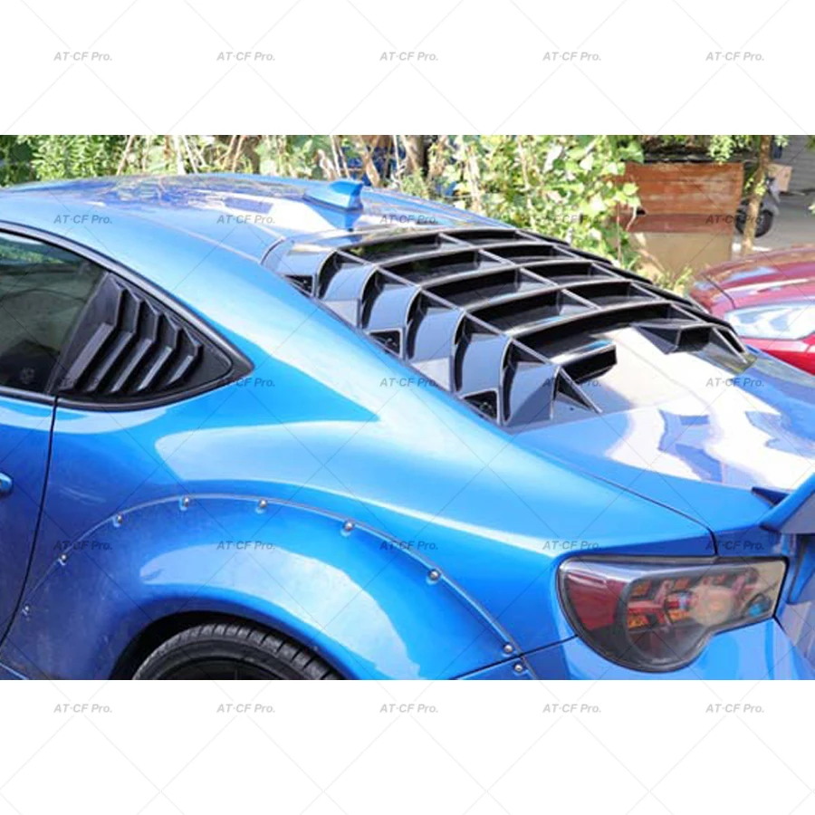 For Toyota GT86 Subaru BRZ Air Outlet Diffuser Back Shutter Car Rear Window Louver Top Wing Spoiler Body Kits 2013-2019