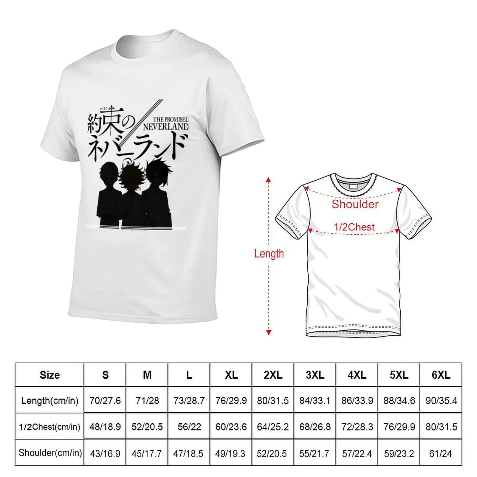The Promised Neverland T-Shirt t shirt man plain man graphic t shirt T-Shirt