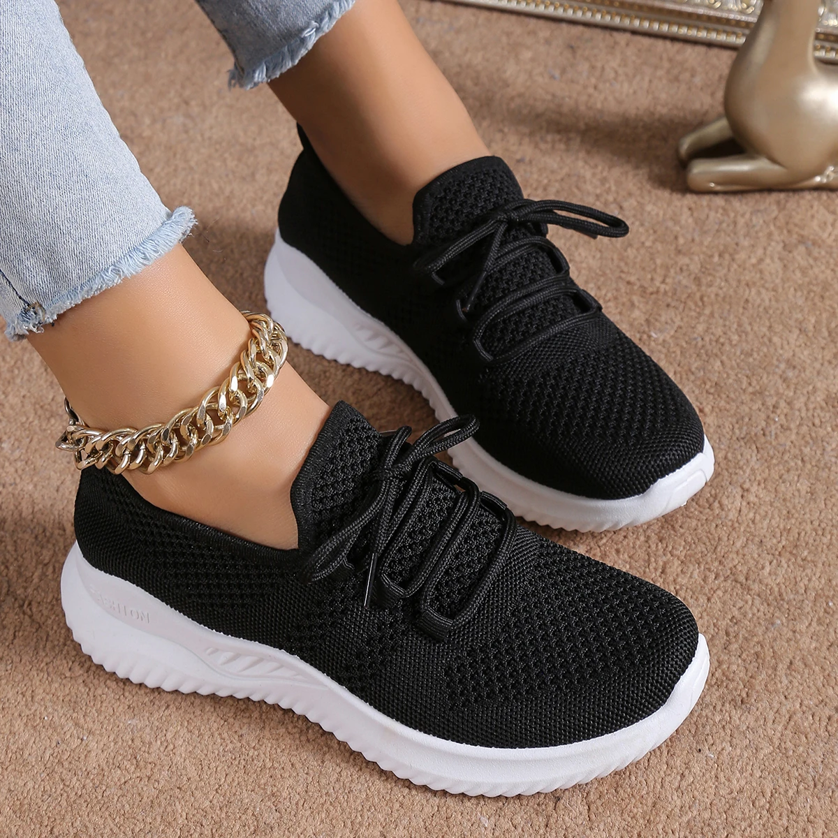 

2026 Fashionable Women's Sports Shoes Breathable Soft Soled Mesh Fabric,lightweight Casual Shoes, Women Shoes